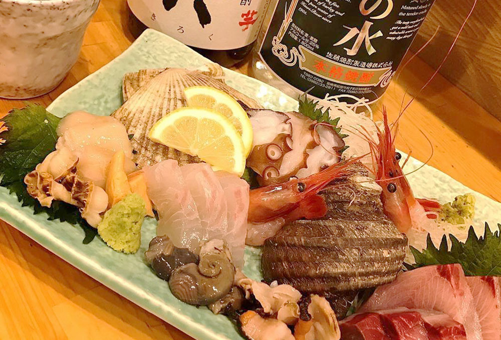 富田林市の居酒屋 居酒屋ぼちぼちの刺身盛り